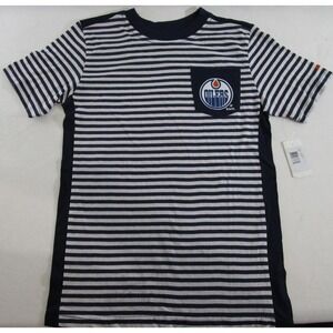 Reebok Youth Medium 10/12 Edmonton Oilers NHL Hockey T‑Shirt Tee TShirt NEW NWT